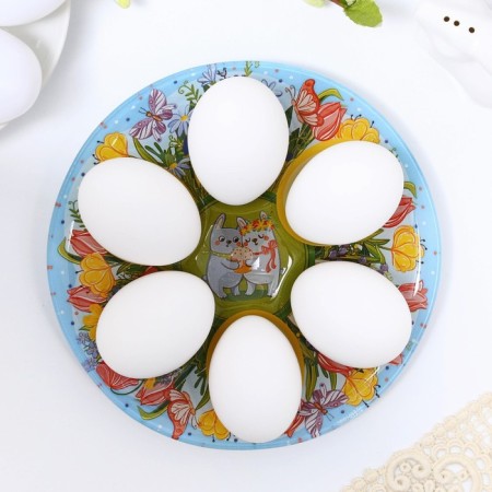 Glass stand for Easter "Rabbits", on 6 eggs-3