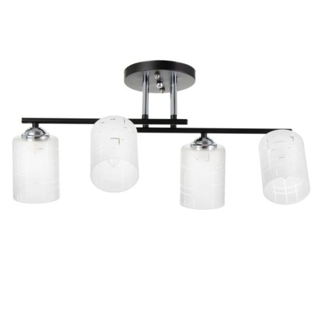 Chandelier 2770/4 E27 40W black-chromium 60x28 cm Bayerlux