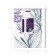 Notebook on spirals A5, 80 sheets of cage, Erichkrause "Lavender", Plastic Cover Silkography, Bloc Offset Beliac 100%