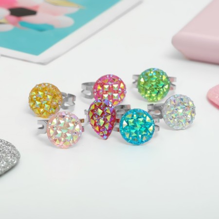 Children's ring "chosen" molds, mix shape, mix color, dimensionless