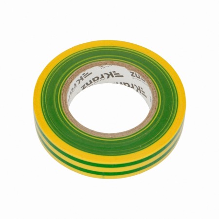 PVC island 0.13x15 mm, 25 m, yellow-green Kranz-3