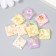 Decor for creativity Plastic "Square" Foil set 10 pcs mix 1.6x1.6x0.7 cm