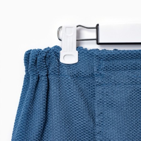 A towel for a bath Ethel, col. Blue, husband. Kilt 75x150 cm, 100% polyester, 300 g/m2-1