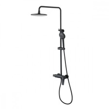 LEMARK Bronx LM3760BL bath mixer, single -leaf, tropical shower, black