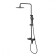 LEMARK Bronx LM3760BL bath mixer, single -leaf, tropical shower, black