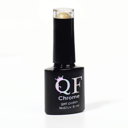 Nail varnish gel, Chrome, shimmer, 3 phase, 8ml, led/uv, golden color (005)-9