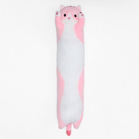 Soft toy "cat", 90 cm, pink color-1