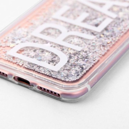 IPhone 7 phone case with sparkles inside Dream, 6.5 × 14 cm-2