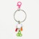 Toy - bird mirror with a bell and a hoop, 27 x 7 cm