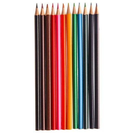 Pencils colored 12 colors, blue tractor-1