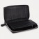 Male purse with lightning, with a pen, for bills, for cards, for coins, black color