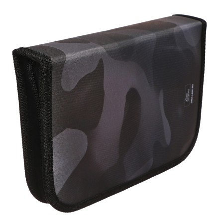 Penal 3 sections, tab inside, 140 x 210 x 40 mm, fabric, calligrata top block "camouflage"-3