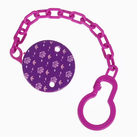 Set: Nipple - Darm with the holder "Penguin", Anatomical +6 months, Purple color-11