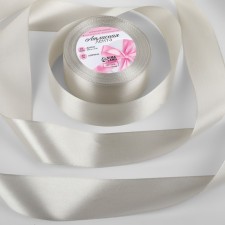 Satin tape, 40 mm × 23 ± 1 m, light gray-gray # 179