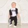 Pants children's baby Me "Little Boss", height 80-86 cm, black color