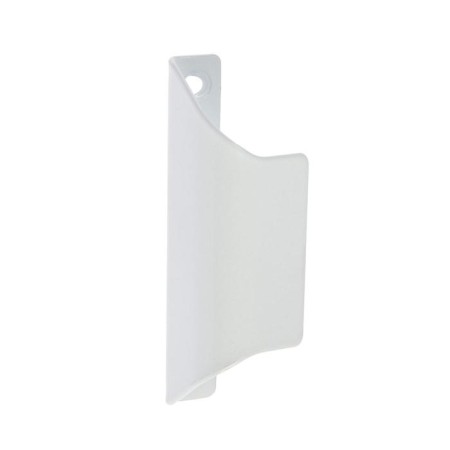 Balcony handle shell 85 mm metal. "C", white