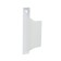 Balcony handle shell 85 mm metal. "C", white
