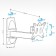 The bracket for LCD TV Holder LCDS -5004 10 " - 26", 25 kg, the distance from the wall is 80 - 235mm.