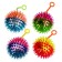 Ball, light, transparent, elastic band, 6.5 cm, mix colors