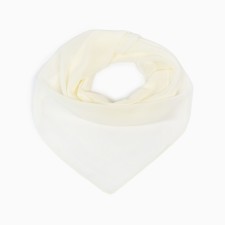 Textile scarf, milk color, size 70x70
