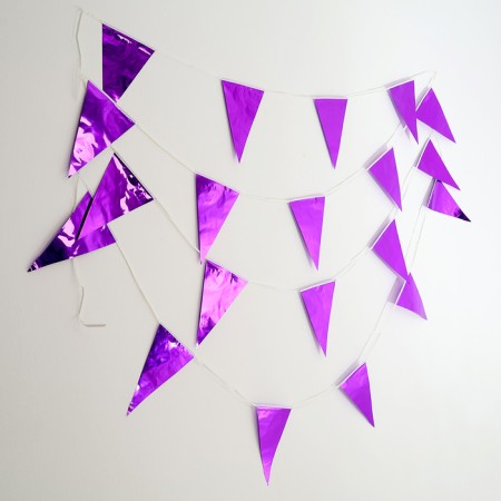 Garland "flags", 20 flags, 10 meters, indigo color-1