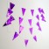Garland "flags", 20 flags, 10 meters, indigo color