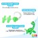 Set for swimming onlytop "dinosaurus": nose clip, beryushi, green color