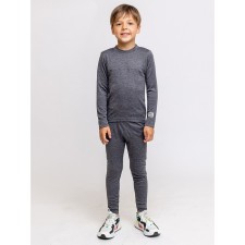 Thermal underwear is two -layer children, height 122 cm, color black melange