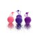 A set of vaginal balls L’Eroina byfa Bloom, silicone, purple-pink