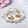 Renaissance stand stand, 15x12.5x6.2 cm, gold