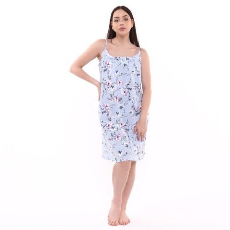 Night shirt female, blue color, size 48-1