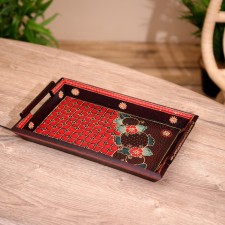 Born tray, batik 30x19x5 cm