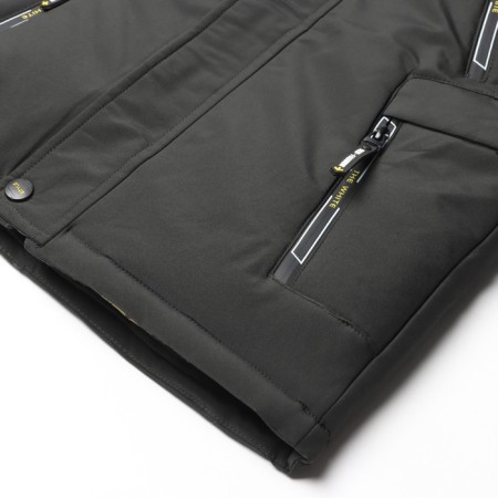 Winter jacket for boys, graphite color, height 104 cm-3