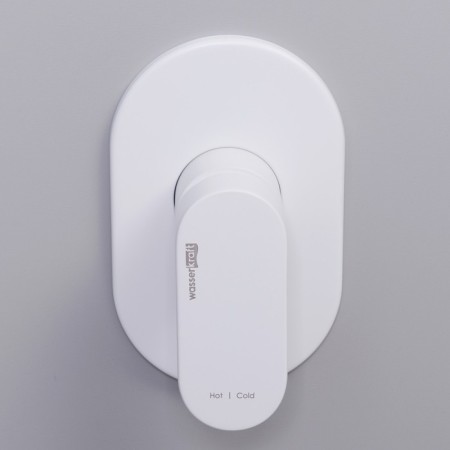 Shower mixer Wasserkraft Mindel 8551, single -leaf, without watering can, without spout, white