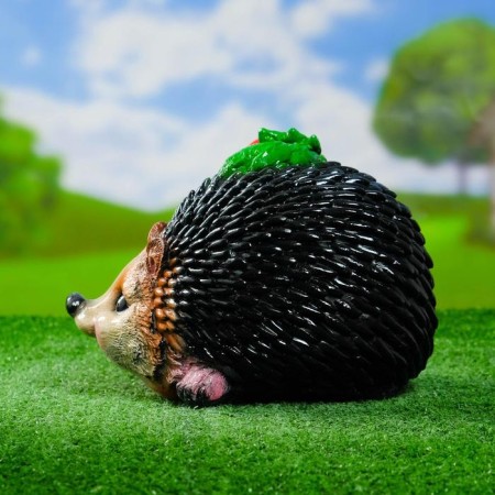 Garden figure "Hedgehog with God's cow" New 24x18x17cm-1