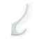 Furniture hook Cappio Heel Light, two -rod, white color