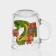 New Year's glass tea mug "New Year's snakes", 200 ml, mix
