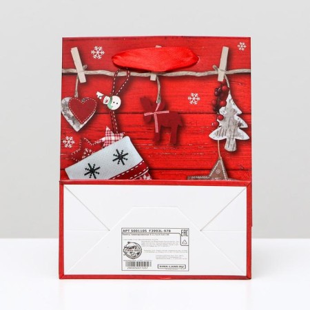 Laminated "New Year's decor" package, 11.5 x 14.5 x 6 cm-1
