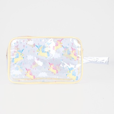 Lightning cosmetic bag, beige color-1