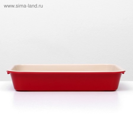 Medium toilet with a mesh of 36 x 26 x 6.5 cm, beige/red-3