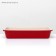 Medium toilet with a mesh of 36 x 26 x 6.5 cm, beige/red