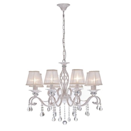 Maytoni ARM247-08-G, 8HE14, 40W, 72x72x119 cm, white color with gold