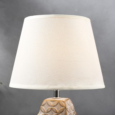 Table lamp 16445/1wt E14 40W white-gold 22x22x34 cm Risalux-3