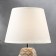 Table lamp 16445/1wt E14 40W white-gold 22x22x34 cm Risalux