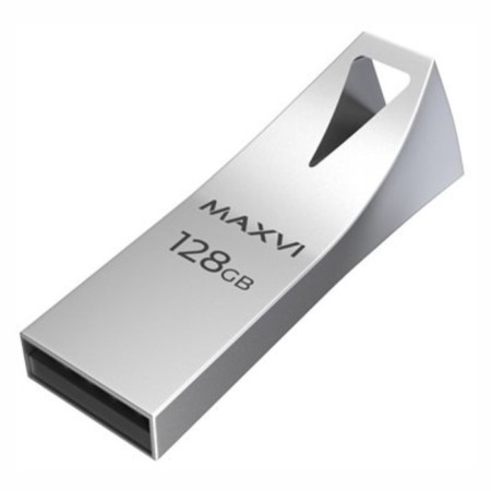 USB flash drive 128 GB Maxvi MK2 Metallic Silver Monolith, metal / FD128GBUSB20C10MK2 1069871-2