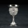 Drinking drink on the stand “Marena”: 6 glasses 30 ml, silver color