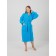 Women's bathrobe, with a shack, size 60-62, blue color