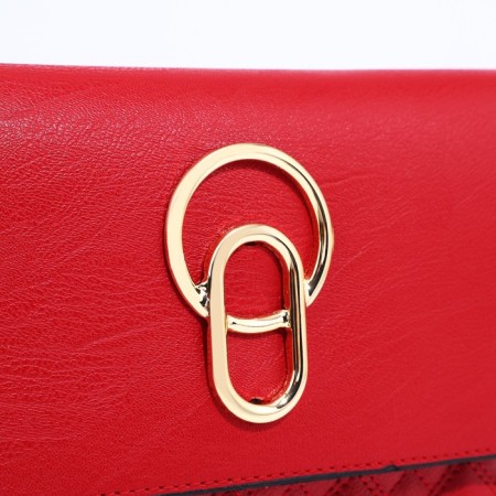 Magneta bag bag, long belt, red color-3