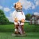 Garden figure "Grandfather with a shovel" 61x28x26cm