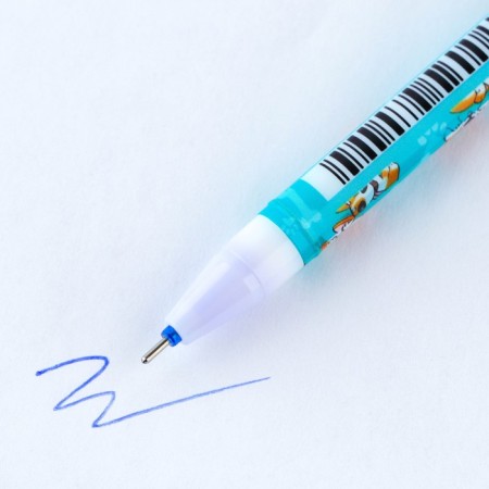 PEC PLACE WRITE-WRITIRY WITH A CORGIC cap, Blue pasta, gel 0.5 mm-4
